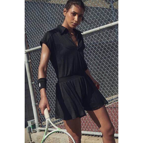 Women's Free People Hit the City Shortsie Romper size S Athleisure Bohemian - Picture 1 of 7